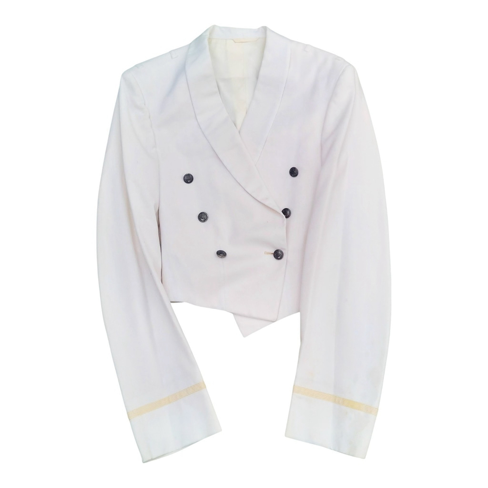 US Air Force Vietnam War Era White Mess Dress Coat 1964 Military Jacket Genuine
